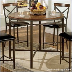 Steve Silver Trisha 45 Round  Wood Top Counter Table