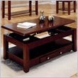 ADD TO YOUR SET: Steve Silver Company Nelson Rectangular Lift-Top Cherry or Oak Coffee Table with Casters