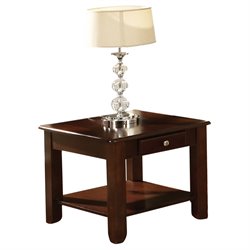 Steve Silver Nelson End Table in Cherry