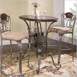 Steve Silver Sumatra 37 Oval Pub Table in Cherry
