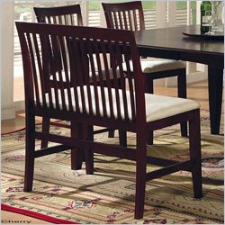 Steve Silver Rockford Counter Height Dining Bench in Cherry