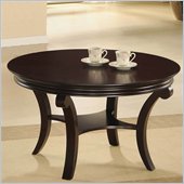 Steve Silver Princeton Round Coffee Table in Merlot