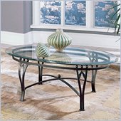 Steve Silver Company Madrid Glass Top Coffee Table