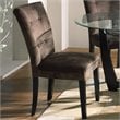 ADD TO YOUR SET: Steve Silver Company Matinee Chocolate Fabric Parson Chair