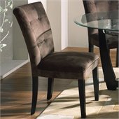 Steve Silver Company Matinee Chocolate Fabric Parson Chair