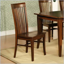 Steve Silver Angel Wood Casual Dining Side Chair in Espresso Finish