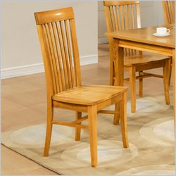 Steve Silver Angel Wood Casual Dining Side Chair in Maple Finish