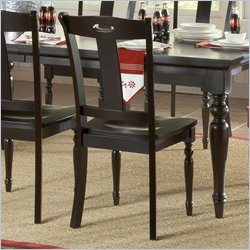 Steve Silver Barbados Wood Casual Side Chair in Chocolate Finish