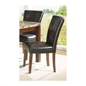 Steve Silver Company Montibello Parsons Chair in Dark Brown