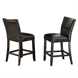 Steve Silver Monarch Counter Parsons Chair in Black