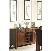 Steve Silver Company Onyx  Glass Top Server