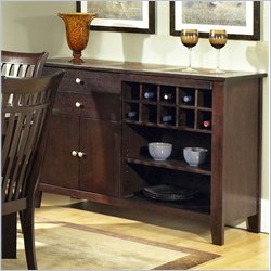 Steve Silver Lexington Tile Top Server in Espresso