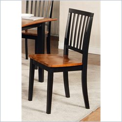 Steve Silver Branson Side Chair in Black/Cherry