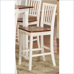 Steve Silver Branson Counter Chair in White/Oak