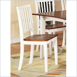 Steve Silver Branson Side Chair in White/Oak