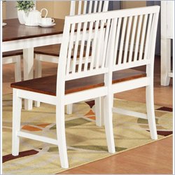 Steve Silver Branson Bench in White/Oak