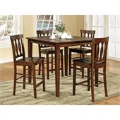 Steve Silver Company Richmond Counter Table 5 Piece Set in Espresso