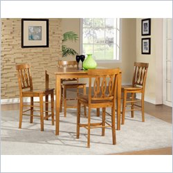 Steve Silver Richmond Counter Table 5 Piece Set in Tobacco