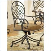 Steve Silver Company Wimberly Welded Arm Chair with Casters