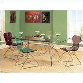 Steve Silver Carnival Glass Top Table
