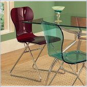 Steve Silver Company Carnival Side Chair in Red