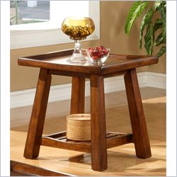 Steve Silver Noma End Table in Cherry Finish