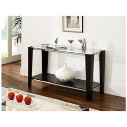 Steve Silver Newman Glass Top  Sofa Table
