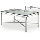 Steve Silver Company Nova Glass Top Cocktail Table