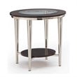 ADD TO YOUR SET: Steve Silver Company Norton 23 Inch Round Glass Top End Table