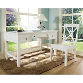 Steve Silver Oslo Writing Desk in White                                                                               