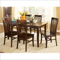 Steve Silver Angel 7 Piece Dining Set in Espresso Finish