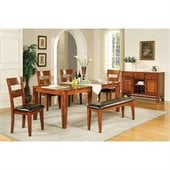Steve Silver Company Mango 7 Piece Dining Set (Free Chair Included)