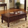 ADD TO YOUR SET: Steve Silver Company Davina Cocktail Table in Rich Cherry Finish