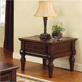 Steve Silver Company Davina End Table in Rich Cherry Finish
