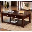 ADD TO YOUR SET: Steve Silver Company Huntington Cocktail Table withCasters in Cherry