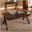 ADD TO YOUR SET: Steve Silver Company Sao Paulo Cocktail Table in Dark Cherry Finish