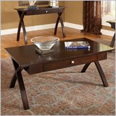 Steve Silver Company Sao Paulo Cocktail Table in Dark Cherry Finish