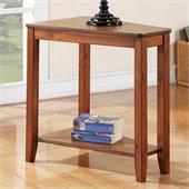 Steve Silver Company Joel Chairside End Table in Oak Finish