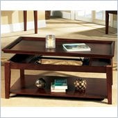 Steve Silver Company Clemens Lift Top Cocktail Table withCasters in Cherry Finish