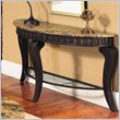 ADD TO YOUR SET: Steve Silver Company Hamlyn Marble Top Sofa Table in Natural Marble