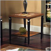 Steve Silver Company Feliz End Table in Cherry Finish