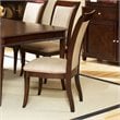 ADD TO YOUR SET: Steve Silver Company Marseille Cream Fabric Dining Side Chair in Dark Cherry