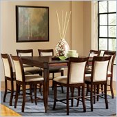 Steve Silver Company Marseille Counter Height Dining Table in Cherry