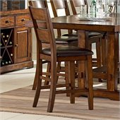 Steve Silver Company Zappa Brown Vinyl Counter Height Dining Chair