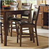 Steve Silver Company Vancouver Dark Brown Vinyl Counter Height Dining Chair