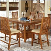 Steve Silver Company Tulsa Counter Height Dining Table in Rich Cherry