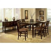 Steve Silver Company Montblanc 8 Piece Counter Height Dining Set (Free Chair Included)