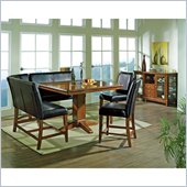 Steve Silver Company Plato 7 Piece Counter Height Dining Set (Free Chair Included)