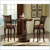 Steve Silver Company Antoinette 3 Piece Pub Set in Cherry Finish