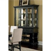 Steve Silver Company Leona Buffet with Hutch in Dark Hand Rubbed